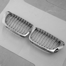 Pair Chrome Kidney Grill