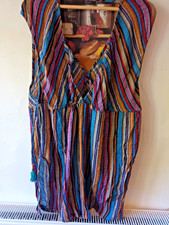 marks spencer stripe beach cover up, size 16