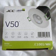 JCC V50 JC1001/WH Fire-Rated LED 3000 & 4000K Downlight 6W 700lm IP65 White Beze