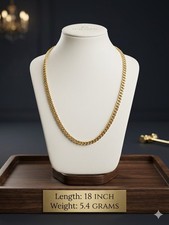 Solid 18karat cuban link - 18",