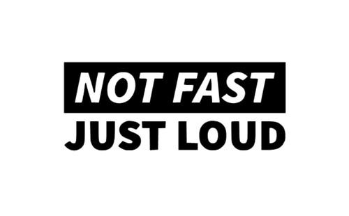 Not fast sticker decal van - ,