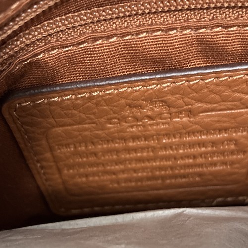 Coach brown pebbled leather - coach,
