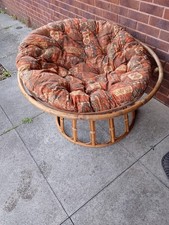 Vintage bamboo papasan chair - vintage,