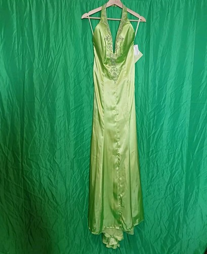 Women lime green halter - women's,