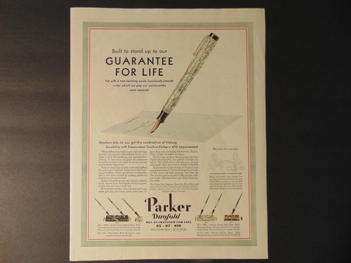 1930 parker duofold pens - 1930,