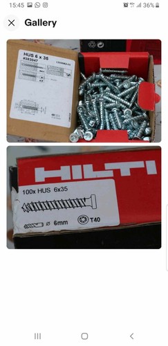 Hilti screws 100x hus - screws,