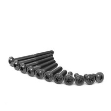 m5 x 0.8 Titanium Low Profile Screw Torx t25 x 0.8 Ti  Washer Bolt 10-50mm Black