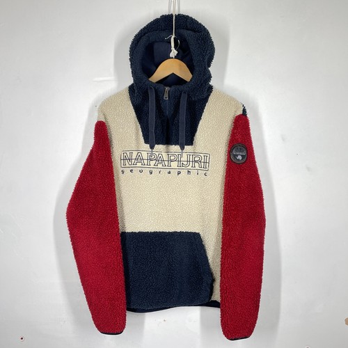 Napapijri fleece hoodie mens - napapijri,