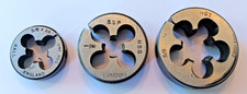3 Vintage dies, Hall 38" x 24 UNF, Lyndon 18" BSP, Lyndon 58" x14, all HSS.