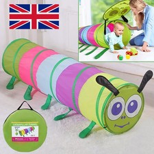 Kids Toddler Tunnel Pop Up Play Tent Indoor Outdoor Cubby Playhouse Garden UK