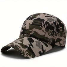 Men's Fashion Outdoor Camouflage Baseball Cap, Breathable And Lightweight.