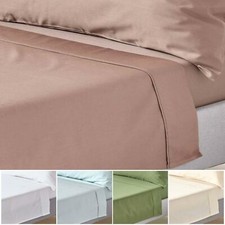 100% Organic Cotton Flat Sheet 400 TC 600 Thread Count Equivalent
