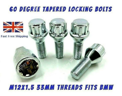 Wheel locking bolts fits bmw - locking,