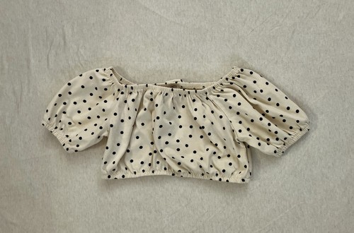 Zara girl polka dot crop - girl, top