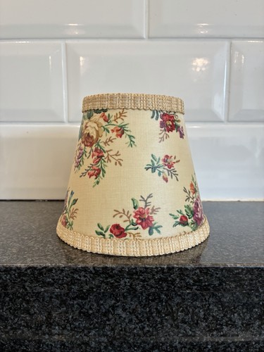 Vintage floral lampshade - vintage,