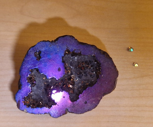 Purple crystal geode - purple,