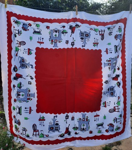 1950s tablecloth americana - 1950s,