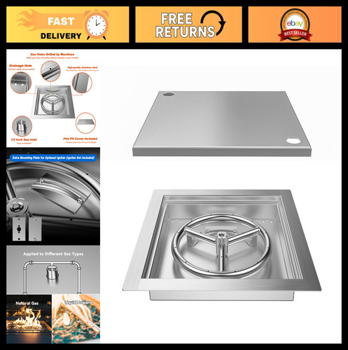 Square stainless steel - 12",