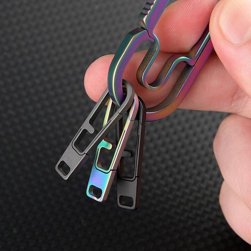 Titanium alloy carabiner - alloy,