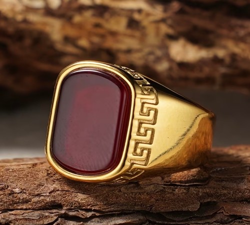 Men ring stainless steel - stainless,