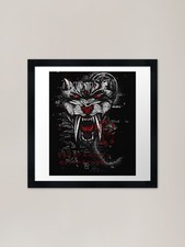 Wild big cat - art, print