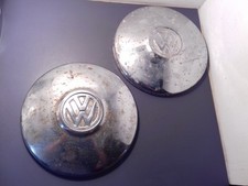 VW Beetle Classic 1968on 2x Hub Caps Hubcap Flat 4-Stud 15 Inch Wheel Patina L/R