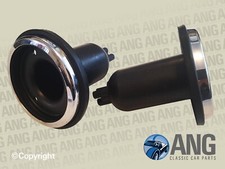SPITFIRE,GT6,TR3,TR4,TR4A,TR5 L594 TYPE LAMP RUBBER BOOTS & CHROME BEZELS x 2