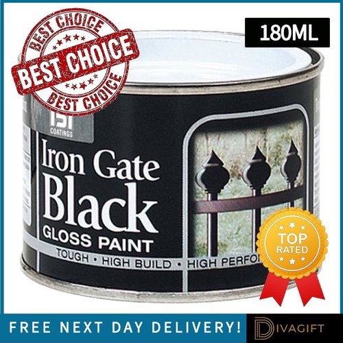 Black iron gate - black,