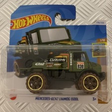 Hot Wheels Mercedes-Benz Unimog 1300L (Green) 1:64 Mattel Diecast