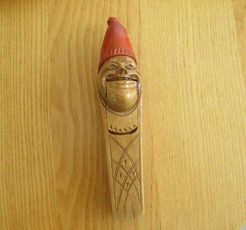 Vintage wooden nut cracker - vintage,
