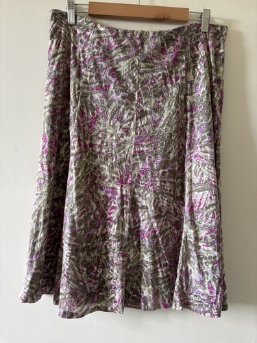 Floral paisley midi skirt - paisley,