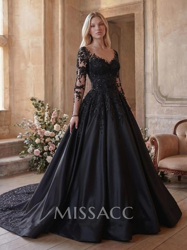Missacc black wedding dress - missacc,