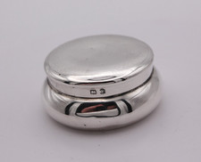 Sterling Silver pill box 37 mm