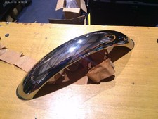 NOS STAINLESS STEEL FRONT MUDGUARD 4 1/4" X 26 1/2" 650 500 350 250 400