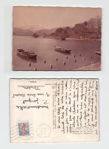 Vintage postcard lac chambon - postcard,