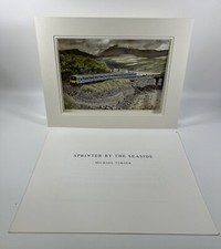 Railway Print Sprinter By The Seaside By Michael Turner Cambrian Coast Line