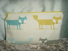 NEW  PURSE COIN  BAG FOX PRINT