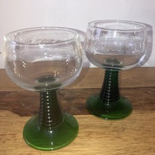 Pair Retro Green Beehive Stem
