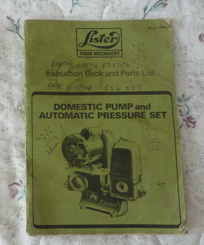 Lister instruction book - lister, &