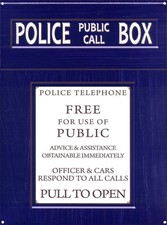 Police public call box tin - call,