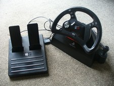 Mad Catz Steering Wheel and Foot Pedals for Playstation - Used - Good Condition
