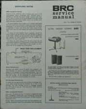 Ultra Group Stereo record player Model 6405 Service manual