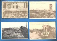 BELGIUM.9 WORLD WAR ONE POSTCARDS.DIXMUNDE,ZEEBRUGGE,ZONNEBEKE,MAUBEUGE,BRUSSELS