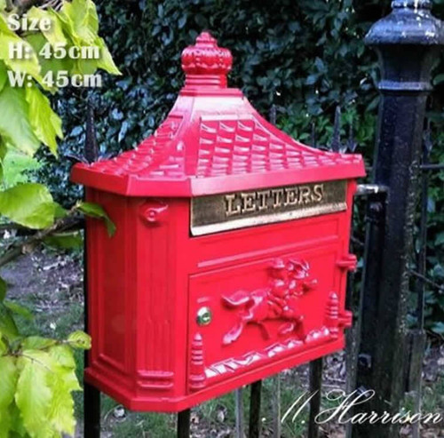 Post box victorian style cast - box,