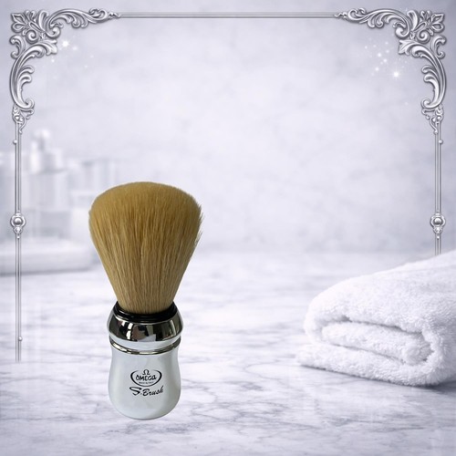 Omega chrome brush shaving - chrome,