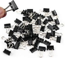 48Pcs Mini Binder Clips, 0.5 inch(13mm), Paper Clamps Micro Size for Small 