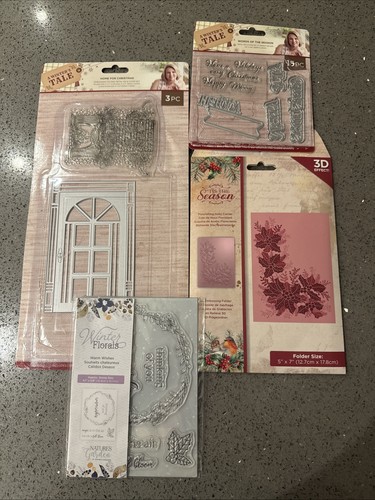 Christmas themed stamps dies - themed, stamps,