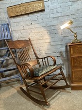 Antique Oak Pressed Back