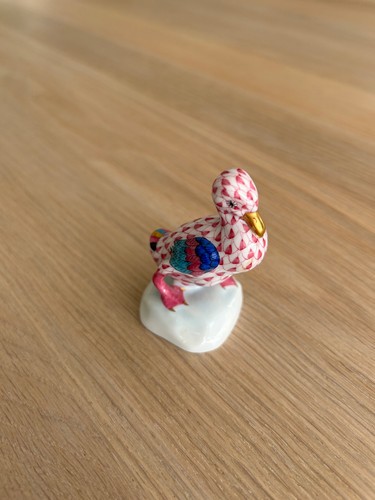 Herend porcelain duck figurine - porcelain,