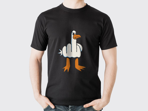 Men funny rude seagull - funny,